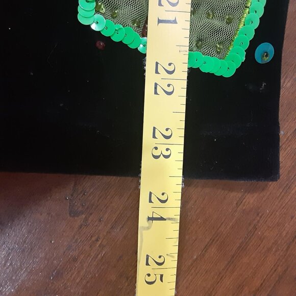 Michael Simon Event Medium Nutcracker Christmas Black Velvet Cardigan Sweater - Picture 16 of 16